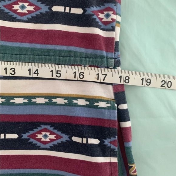 Vintage S. Roberts 80s Southwestern Flowy Boho Romper Button Back  size Medium - Picture 8 of 13